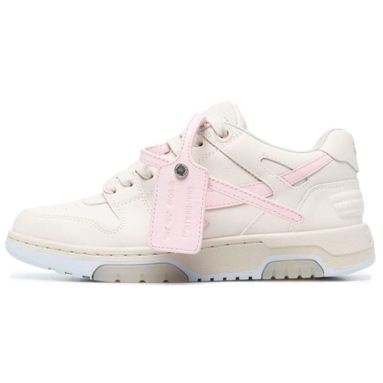 OFF WHITE OFF THITE Out Of Office Arrow Motif Low Top Sneakers Pink Women's OWIA259S21LEA0016130