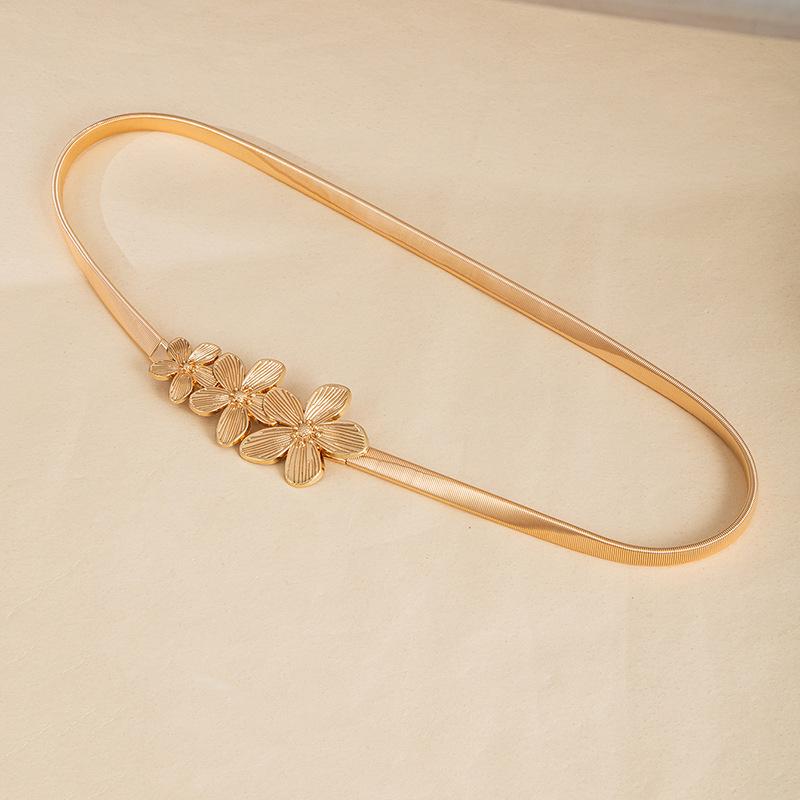 Wind Metal Belt Elastic Elastic Waist Chain Women'S Fashion Versatile Spring Dress Shirt Sweater Waist Seal