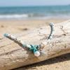 Resin Starfish Metal Shell Pendant Colorful Rice Beaded Necklace For Women Men Bohemian Sea Star Beach Choker Summer Zircon