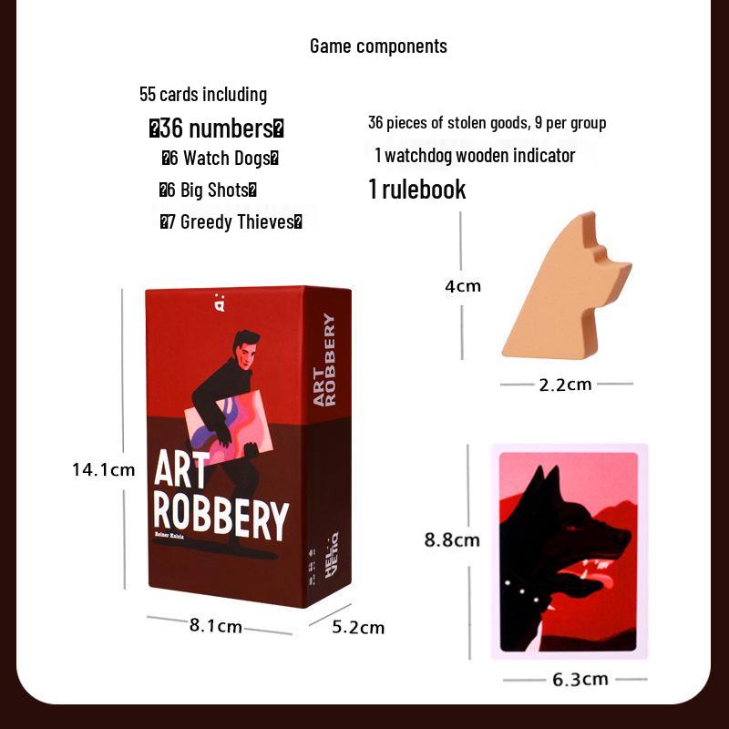 Art Heist: Robbery Game - 2-5 Players, English Edition, Adult Card Party Game