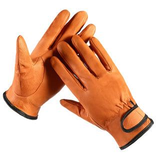

Men’s Work Gloves Split Leather Full Finger Design Durable Heat Resistant Protective Gloves for Construction Gardening Welding