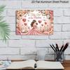 2D Flat, 1pc "Feliz Día De Las Madres" Mother's Day Plaque, 12"×8" - Floral & Mother Child Decor Sign, Pink - Aluminium Wall Hanging Decoration for