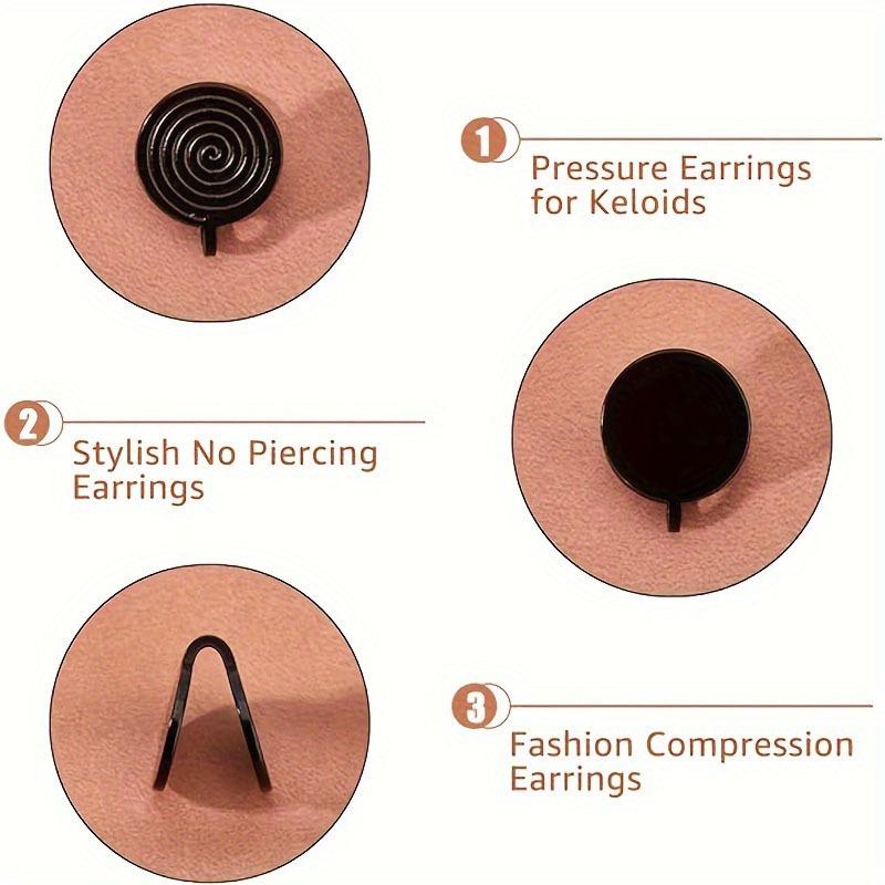 Orecchini Non Perforati Creativi Rotondi Bobina Zanzara Clip per Orecchie DJY Clip a Forma di U Accessori alla Moda per Donne Ragazze