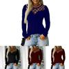 Stylish Women's Hollow Long Sleeve T-shirt For Casual Chic V-neck Pullover Top