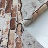 Brick Wallpaper Peel and Stick Wallpaper Red/Gray Stone Wallpaper Self Adhesive for Kitchen Countertop Table Easy to Clean