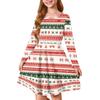 Girls' Princess Dress - Long Sleeve A-Line T-Shirt Dress Christmas Day