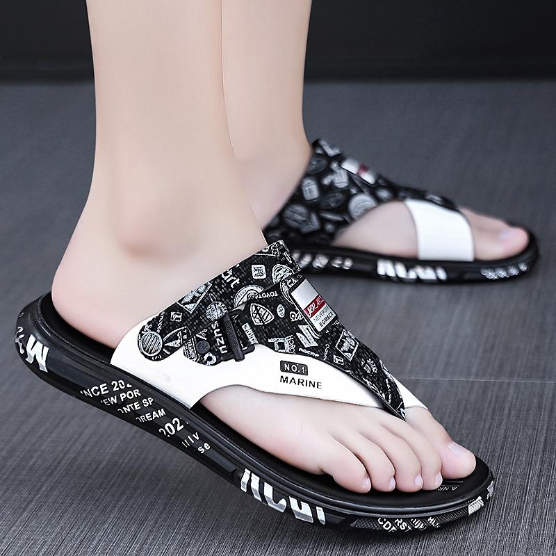 

Slippers men s summer outer wear trend non-slip versatile dual-purpose flip-flops men s outdoor sports leisure beach sandals 44 чорний