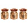 Nirmal Ganga Pure Copper Kalash Lota Set 250ML – Traditional Puja Copperware Pack of 3