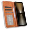 For Sony Xperia 1 VI Leather Case Magnetic Closing Phone Cover with Wallet