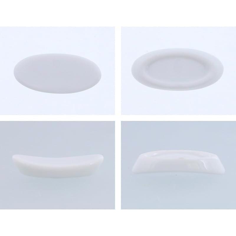 EAST Table Chopstick Rest, White, 5cm Oval, Made in Japan, Dishwasher Safe, Porcelain, Glossy