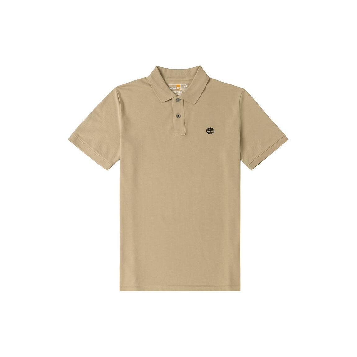

Timberland Cotton Breathable Durable Short Sleeve Polo Shirt Men tops Khaki A62T5-DH4 S
