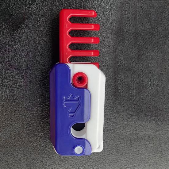 3D Fidget Cutter Toy Stress Relief Smooth Blade Hidden Scabbard Cool Functional Carrot Cutter