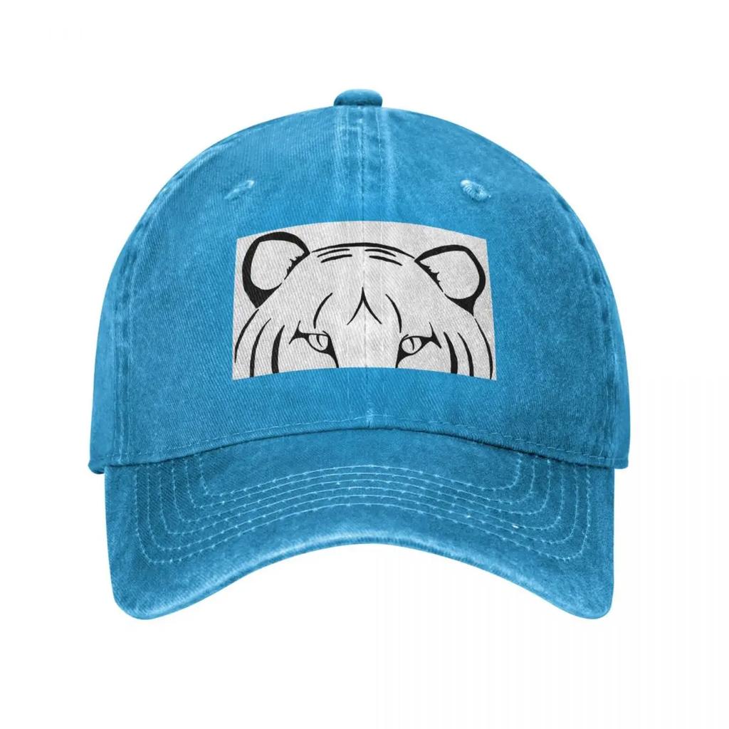 Endangered White Tiger Baseball Cap Snap Back Hat Golf Cap Military Cap Unisex Hat Unisex Luxury Golf Women Unisexs