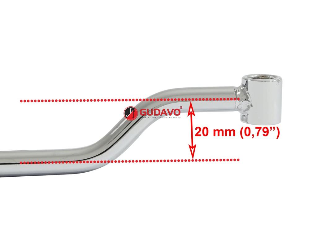 GUDAVO Luggage Bracket Saddlebag Pannier Support Bar for Honda Shadow Spirit VT750 DC and Yamaha Wildstar (Roadster) XV 1700 Warrior