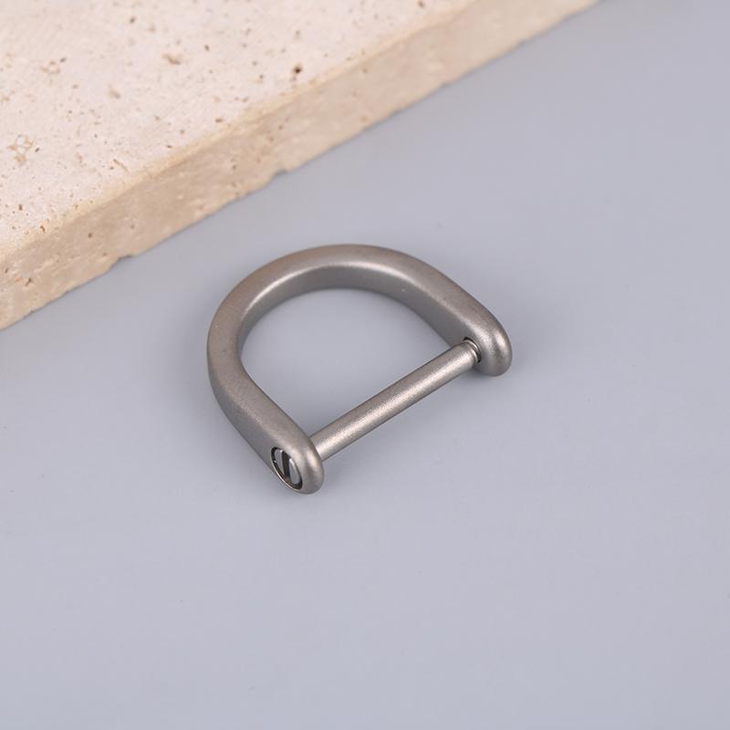 Titanium D Ring Key Shackle U Shape Key Ring Horseshoe Clasp For Car Fob Diy Leather Key Organizer Keychain