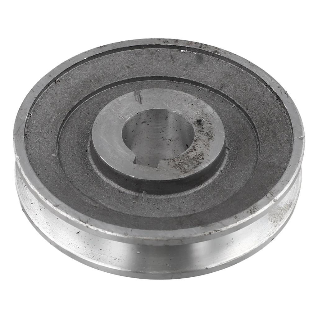 Pour les marchés internationaux Poulie de moteur en aluminium Poulie de type A Poulie pour montages mécaniques Diamètre de la poulie 97 mm Largeur de la clavette 8 mm