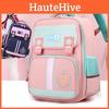 Cute Simple Colorblock Nylon Backpack For Kids With Lightweight Comfortable Straps