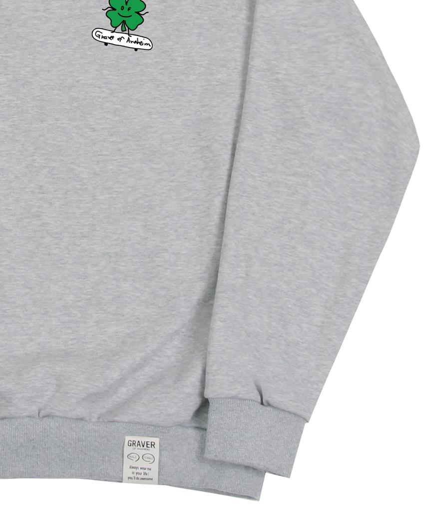 GRAVER [Unisex] Clover Board Sweatshirt_Gray