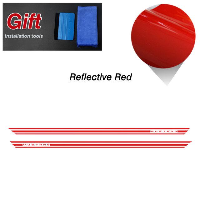 Ford Mustang GT Side Skirt Stripes Car Decal