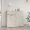 VidaXL Buffet Concrete Grey 80x36x75 Cm Chipboard