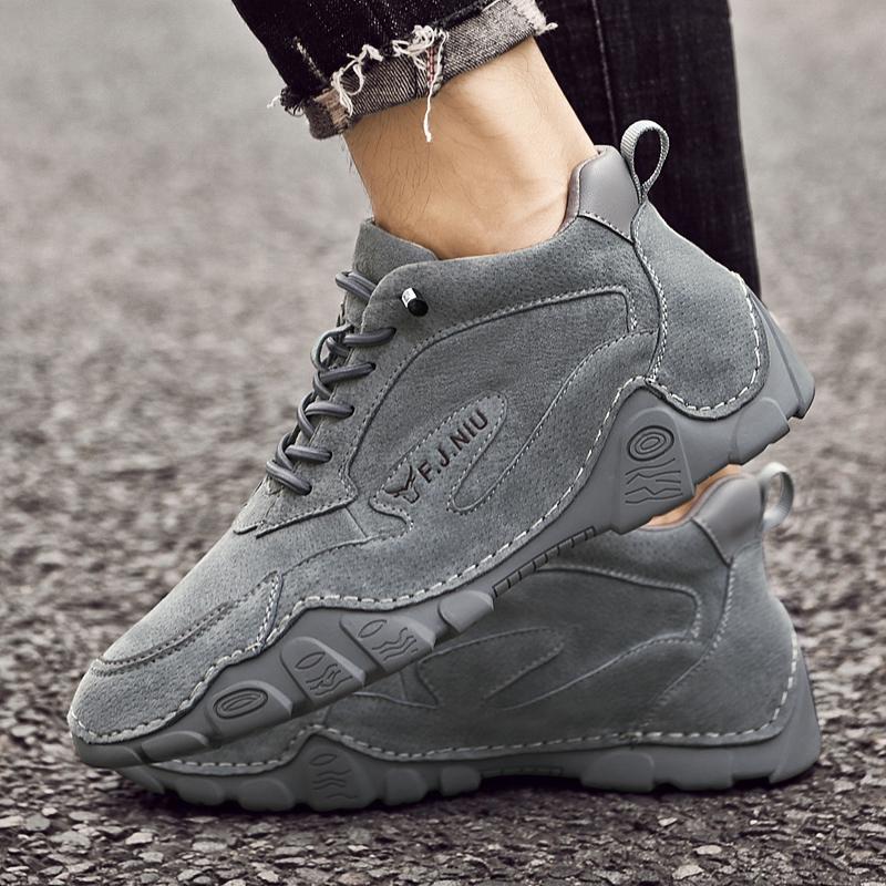 38-46 Herren Rutschfest Abriebfest Mode Lässige Lederschuhe Low Top Lederschuhe Outdoor Herren Winterstiefel