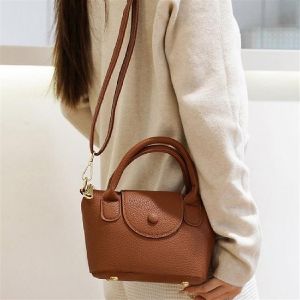New Arrivals Open Run Women Cover Type Tough Leather Mini Tote Crossbag