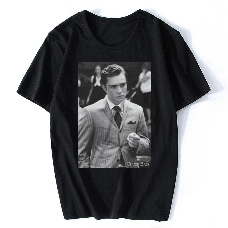 

Chuck Bass Gossip Girl Ed Westwick Unisex Cotton White T-Shirt Wsn50 Street Men Cotton O-oneck Tee Shirt Clothing - Men s Sum... S разноцветный