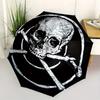 Skull and Crossbones Button Pin - Pirate Emblem BadgeUmbrella, Portable 3-Fold Umbrella for Men & Women,Christmas Gift ES267