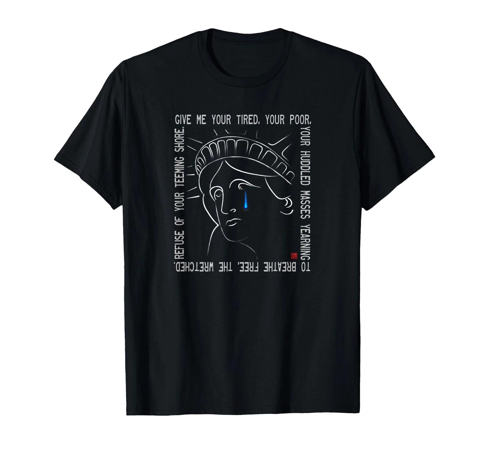Statue of Liberty Crying T-Shirt L