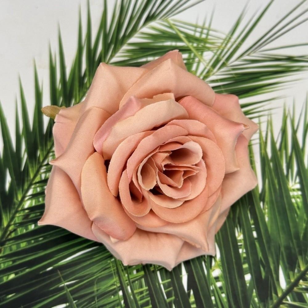 

New 10 cm Artificial Rose Flowers Silk Pink Artificial Faux Plants Simulated Fake Flower Living Room Ornaments хакі