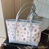 Large capacity underarm bag women's 2025 new spring and summer fashion printed shoulder bag versatile commuter tote bag