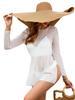 2022 Women's Pure White Slimming Korean-Style Swimsuit Cover-up