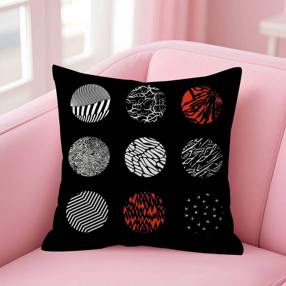 Popular TTwenty One Pilot Band   Pillowcase toon Gift Cushion Cover Bedroom Home Sofa Chair Seat Decor pillow case