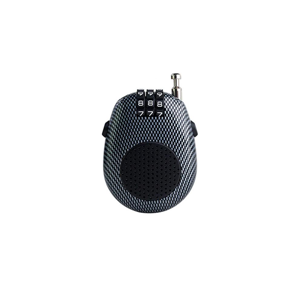Motorcycle Helmet Combination Lock Portable Durable Retractable Steel Wire Anti-Theft Security Lock for Luggage Bicycle Wallet