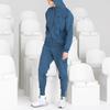 Adidas Z.N.E. Series Full-Zip Hooded Jacket Men Outerwear Lake-Blue IN5087
