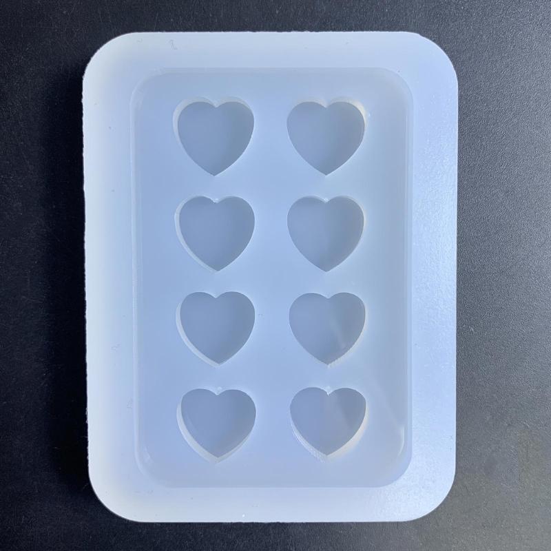 Glossy Geometry Filler Letter Star Silicone Epoxy Resin Mold DIY Keychain Pendant Jewelry for Bag Decorations Craft