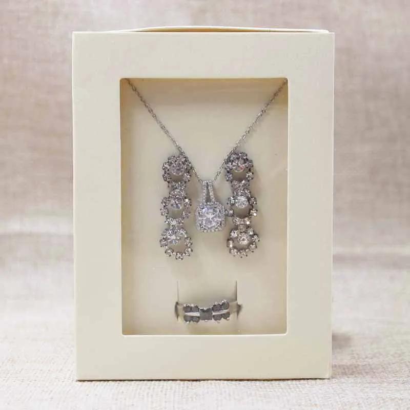 10pcs Kraft/beige/pink Gift Jewelry Package& Display Window Box DIY Slide Box for Wedding Favors/products Display Show