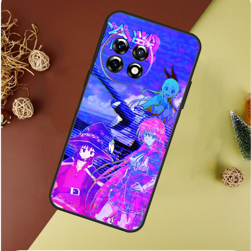 Vaporwave Glitch Anime For OnePlus Nord 4 CE 3 2 Lite N20 N30 9 10 Pro 8T 9RT 10T 10R 13R 12R 11 12 13 Phone Case