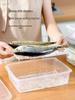 Plastic Japanese-Style Fresh-Keeping Box with Lid for Refrigerator Storage