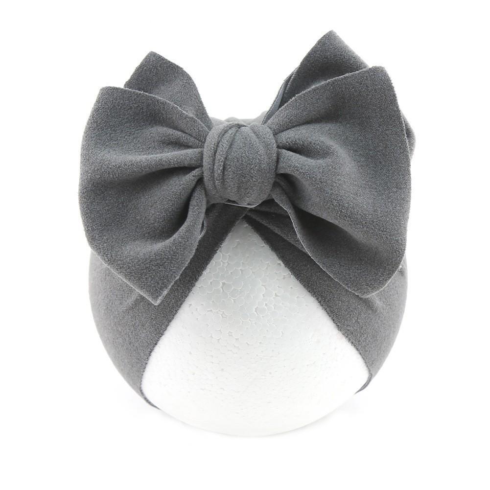 Baby tire cap new imitation cashmere bow children's Indian hat pullover hat baby bag head hat rimless