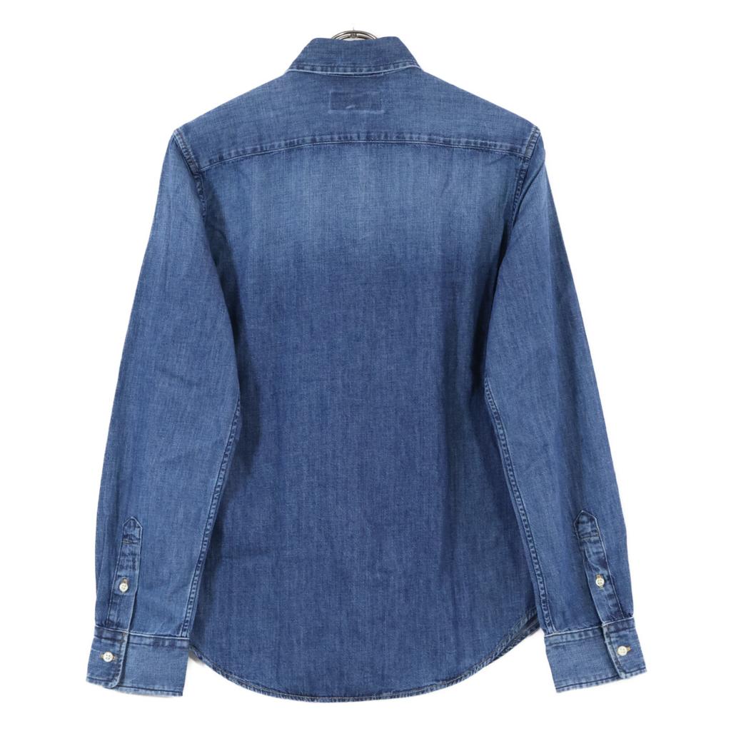 Polo Ralph Lauren Blue Denim Long Sleeve Shirt Tops 8 blueUsed