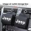 Car Storage Bag Air Vent Dashboard Tidy Hanging Organizer Box Auto Accessories For Jeep Gladiator Rubicon JL JKU TJ YJ CJ