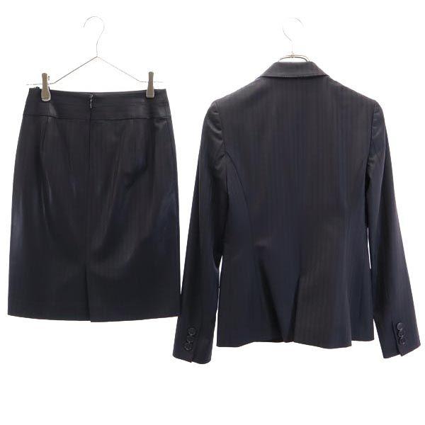 iCB wool blend Striped Pattern Skirt suit Setup 7 tailored jacket Women Used