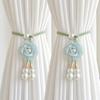 2Pcs Adjustable Camellia Curtain Buckle Floral Curtain Strap Curtain Fixer Clip  Home Decoration