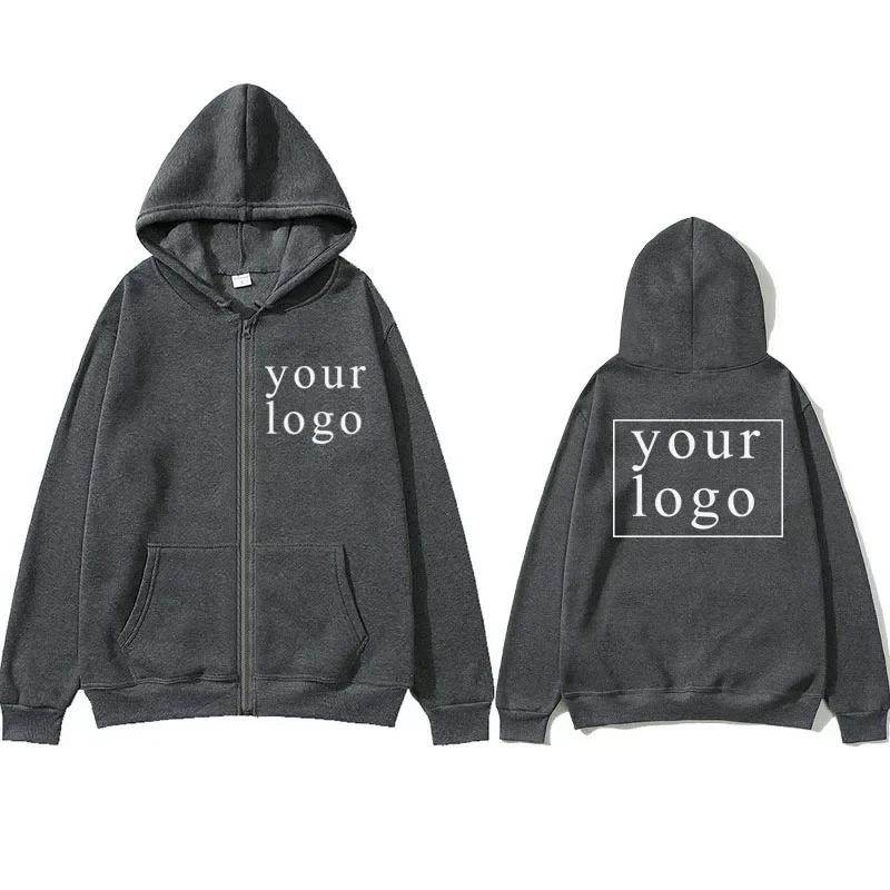 Men Women DIY07 Zipper cardigan hoodie Fashion Your Own Design Brand Logo/Picture Personalized Custom