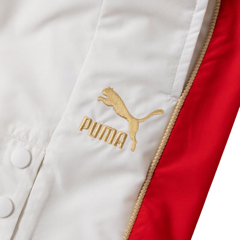 PUMA Color Block Outdoor Breathable Comfortable Mid Waist Three Quarter Shorts Women shorts Off-White 629236-65