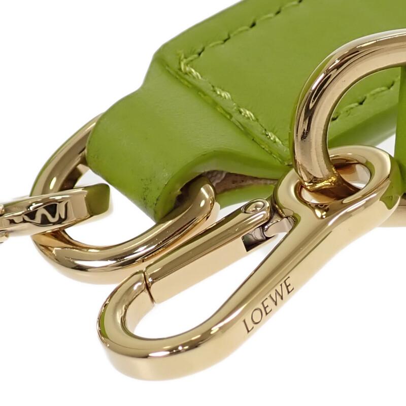 Loewe A411FC1XBF 2WAY Bag Lime Yellow Calfskin Women