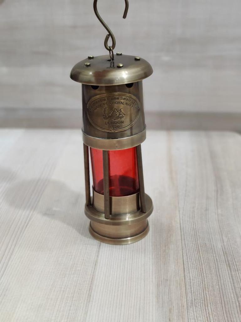 6" Nautical Brass Ship Lamp, Ship Lantern, Minor Lamp, Boat Oil Lamp, Brass Lamp, Ship Oil Lamp, Lantern Colorful Lamp For Home Decoration