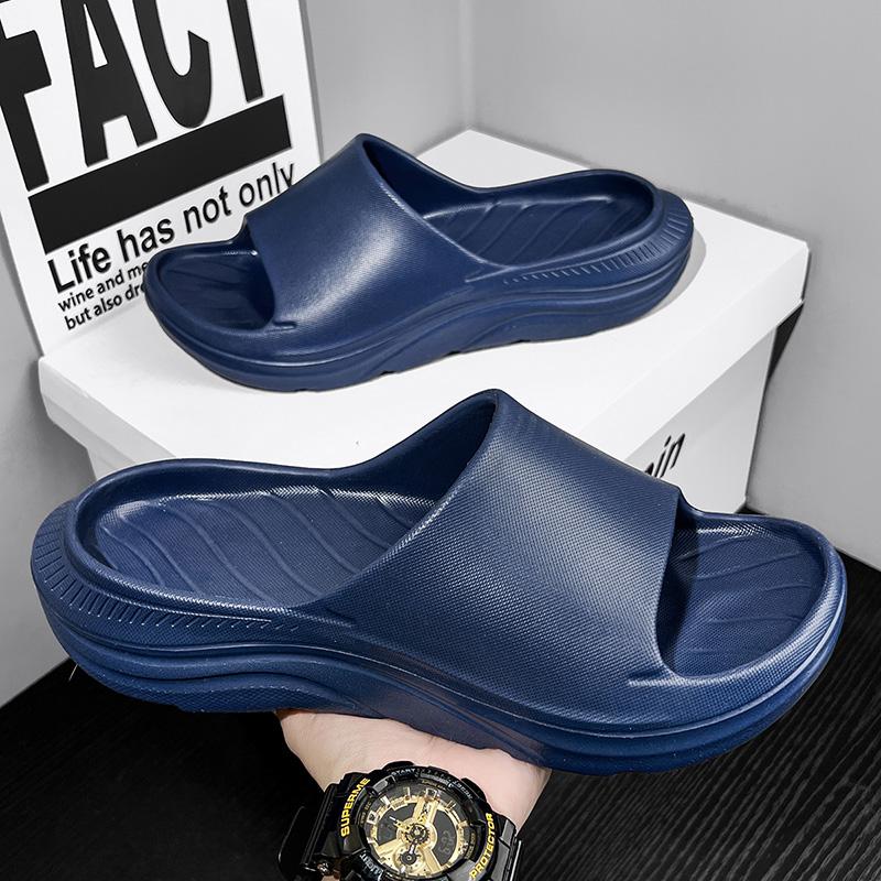 Fashion New Men slippers House Shoes Non-Slip Thick Soft Platform Slide Sandals Men Indoor Outdoor Shower Bathroom Slipper Casual Shoes