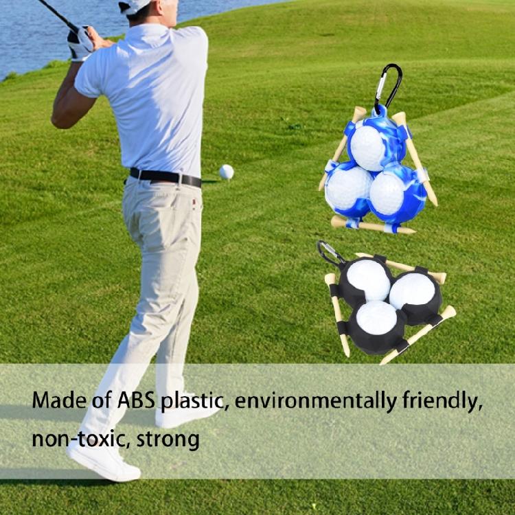 Kleiner Golfball-Träger Golfball-Spender mit Karabinerhaken Einfache Befestigung am Bag Einzigartiges Golfzubehör